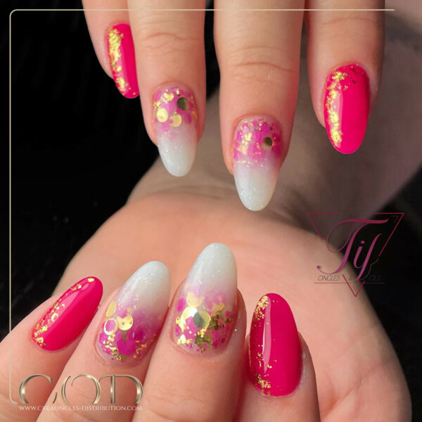 Mix Golden Leaf & fucshia – Image 2