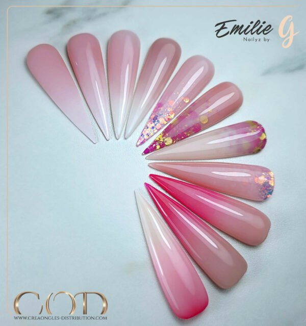 Mix Golden Leaf & fucshia – Image 3
